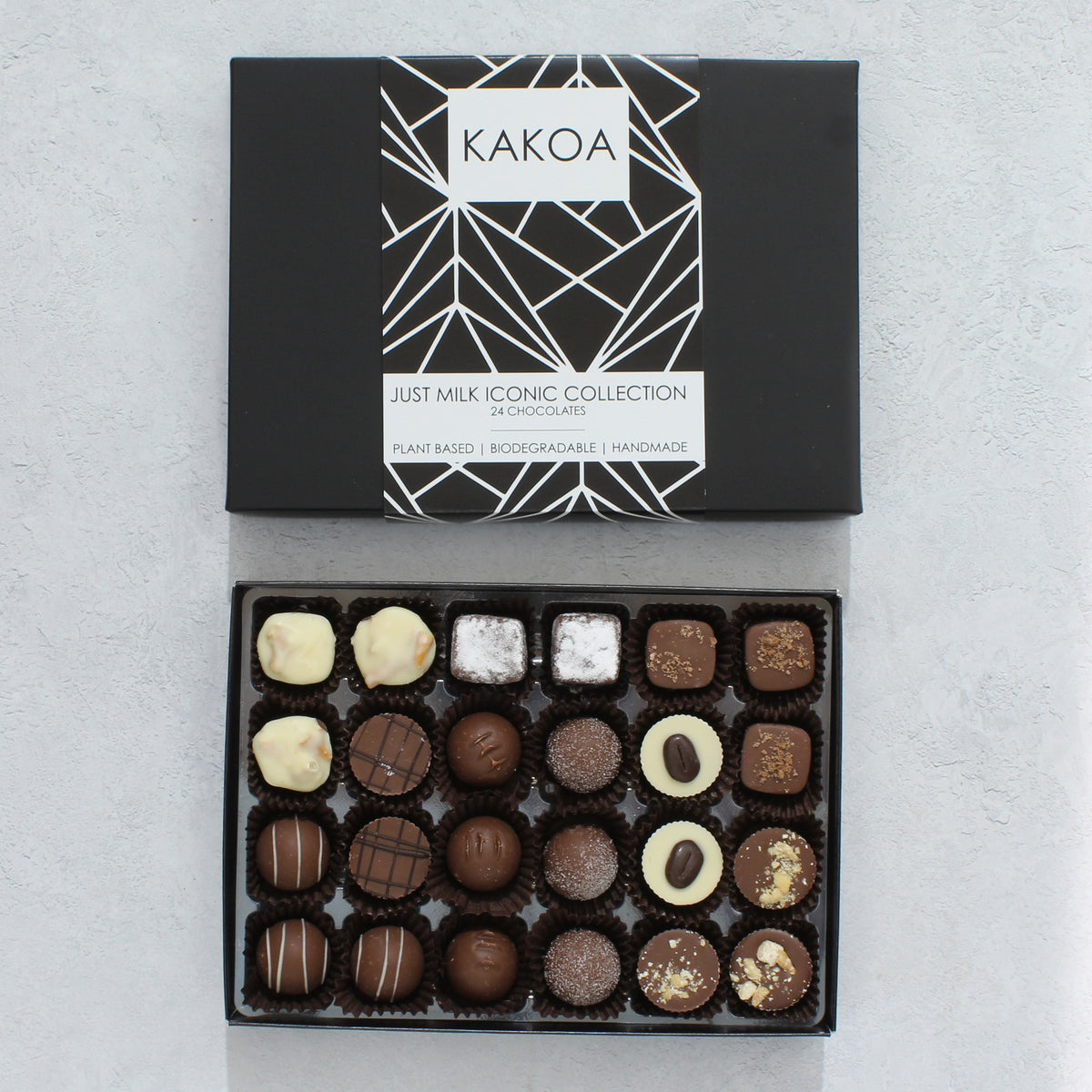 Vegan Milk Chocolate Box | 24 Dairy Free Chocolates – Kakoa