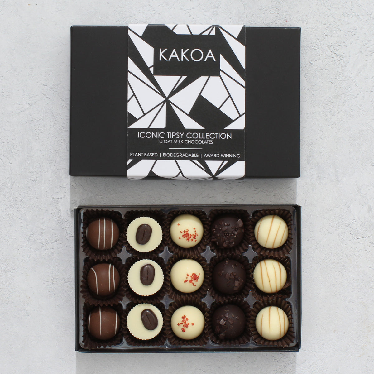 Vegan Tipsy Chocolate Box | 15 Alcohol Chocolates – Kakoa