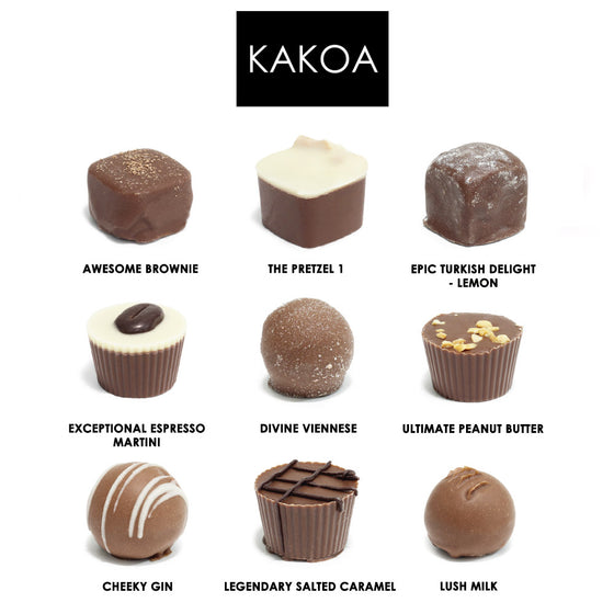 Vegan Milk Chocolate Box Menu